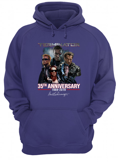 Terminator 35th anniversary 1984 2019 signature hoodie