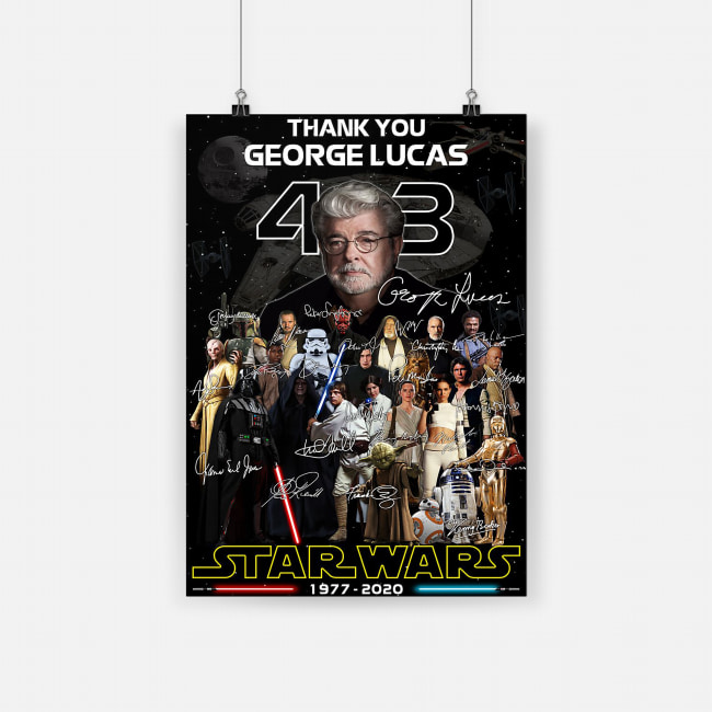 Thank you george lucas star wars poster 2