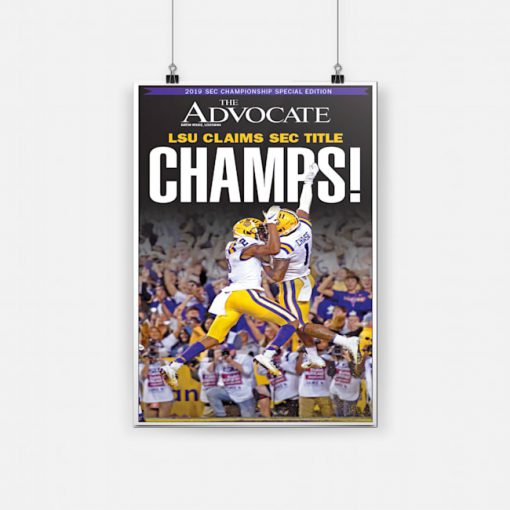 The advocate lsu claims sec title champs poster 1