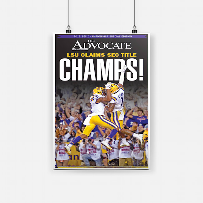 The advocate lsu claims sec title champs poster 2