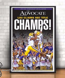 The advocate lsu claims sec title champs poster