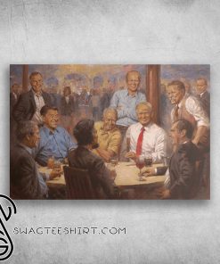 The meeting of leaders trump 2020 keep america great again poster