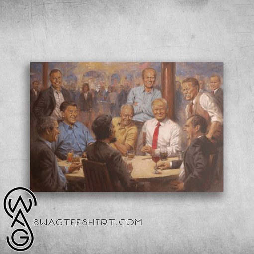 The meeting of leaders trump 2020 keep america great again poster