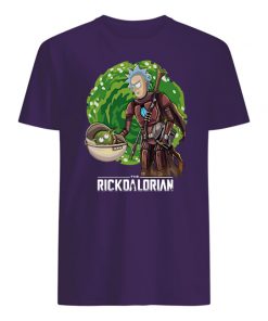The rickdalorian baby yoda and rick mens shirt