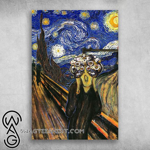 The starry night van gogh starry night oil painting poster