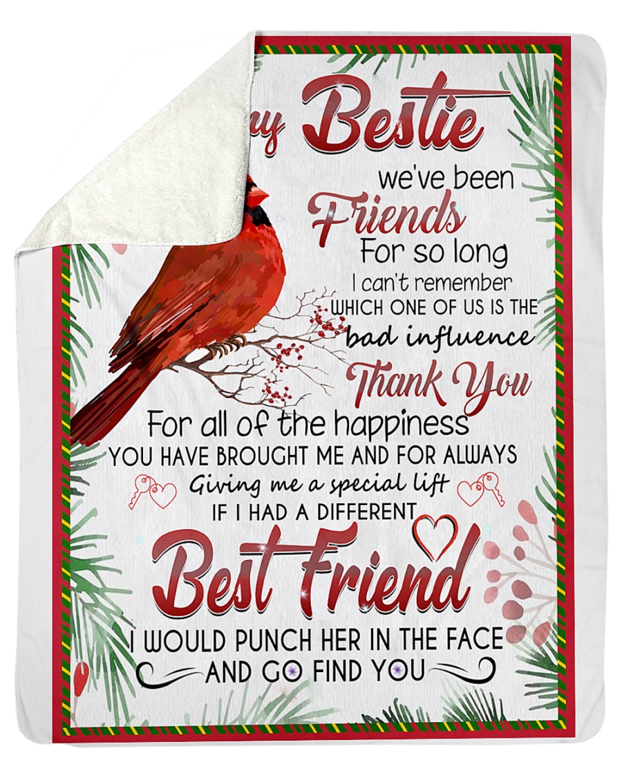 To my bestie we've been friends for so long cardinal fleece blanket 3