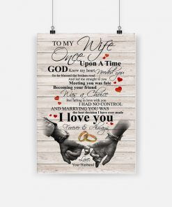 To my wife once upon a time god knew my heart needed you poster 1