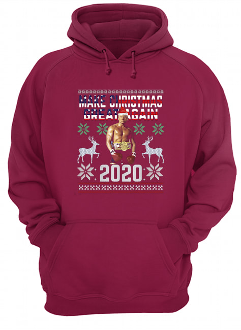 Trump boxing champion make christmas great again 2020 hoodie