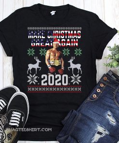 Trump boxing champion make christmas great again 2020 ugly christmas sweater