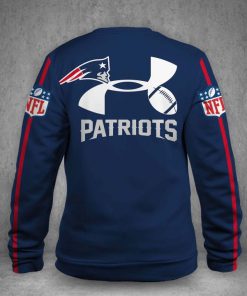 Under armour new england patriots all over printed sweatshirt - back