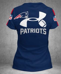 Under armour new england patriots all over printed tshirt - back