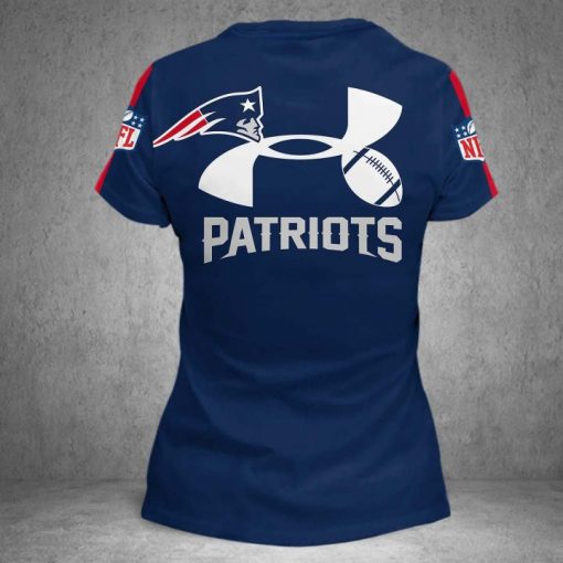 Under armour new england patriots all over printed tshirt - back