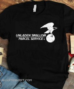 Unladen swallow parcel service shirt