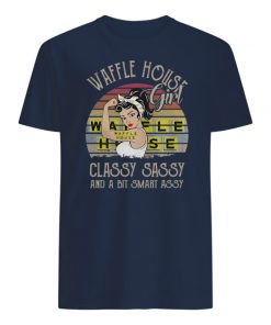 Waffle house girl classy sassy vintage mens shirt