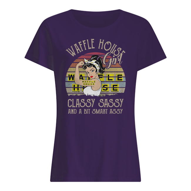 Waffle house girl classy sassy vintage womens shirt