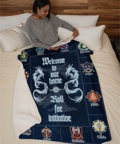Welcome to our home dungeons and dragons fleece blanket 2