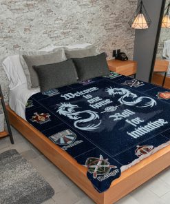 Welcome to our home dungeons and dragons fleece blanket 4