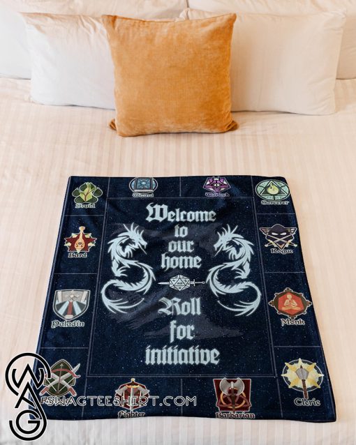 Welcome to our home dungeons and dragons fleece blanket