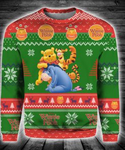 Winnie the pooh eeyore full printing ugly christmas sweater