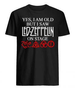 Yes i am old but i saw led-zeppelin on stage mens shirt