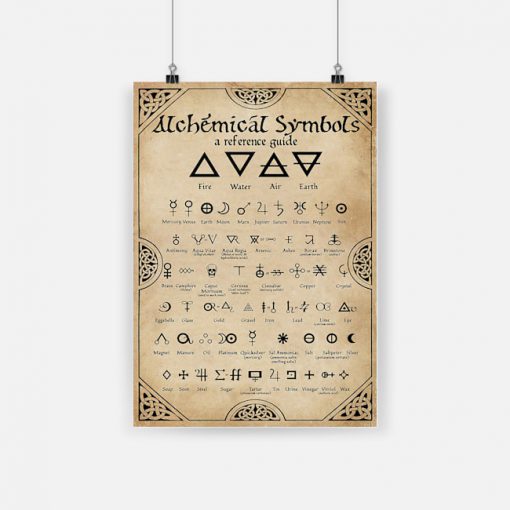 Alchemical symbol vertical poster 1