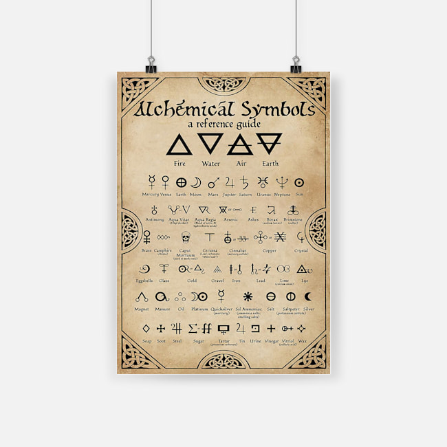 Alchemical symbol vertical poster 2