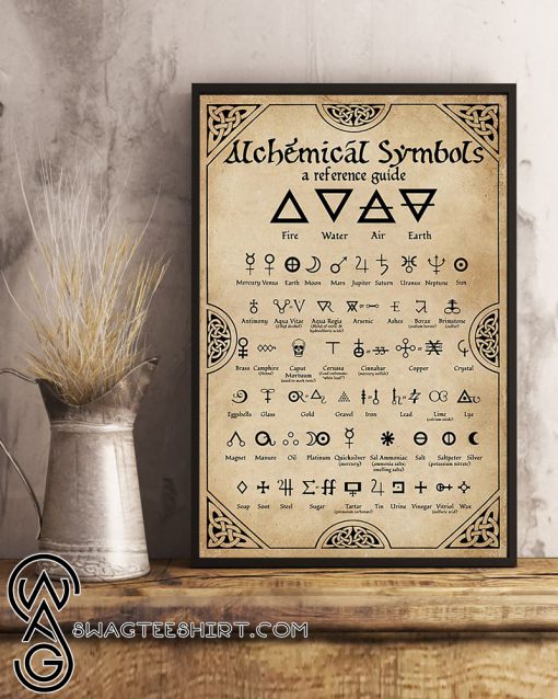 Alchemical symbol vertical poster
