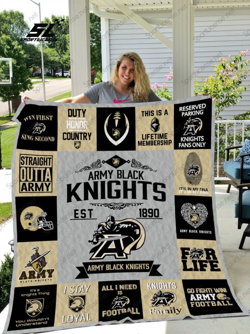 Army black knights quilt 1