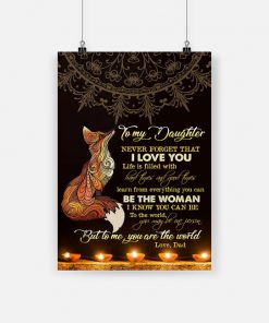 Beautiful fox to my daughter never forget that i love you poster 1