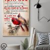 Cardinal to my wife you will always be the miracle love your husband poster