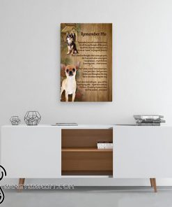 Chihuahua remember me canvas