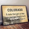 Colorado america a state that gets so deep into your soul poster
