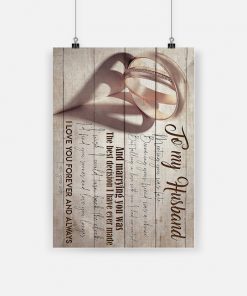 Couple ring to my husband marrying you was the best decision i have ever made poster 1