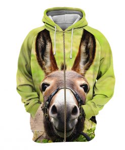 Donkey all over print zip hoodie