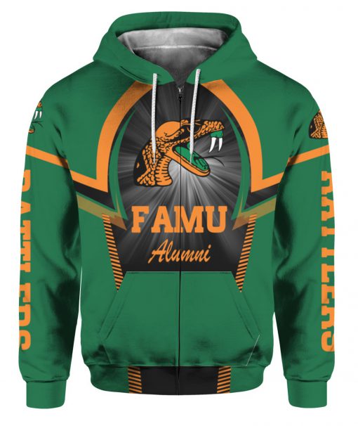 Famu alumni full printing zip hoodie
