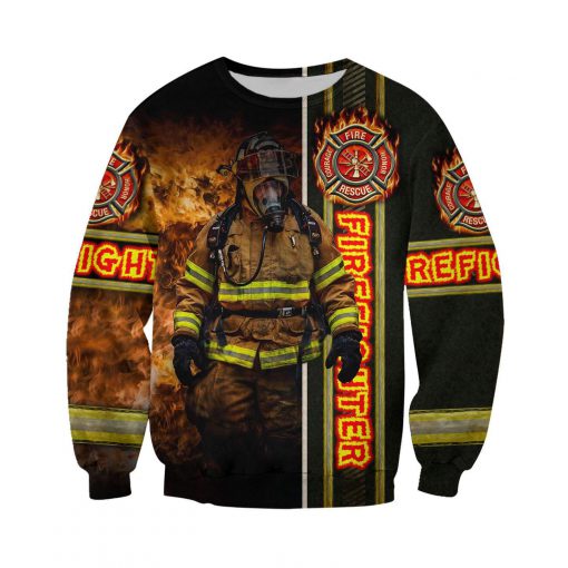 Fire fight 3d all over printed sweatshirt