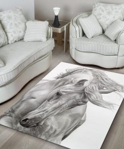 Love horse all over printed rug 1