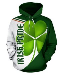 St patrick's day irish pride full over print hoodie 1