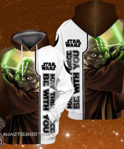 Star wars may the force be with you baby yoda full printing shirt