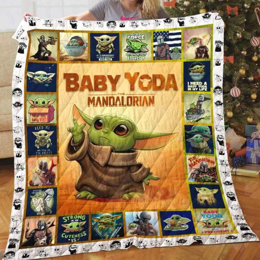 Star wars the mandalorian's baby yoda quilt 1