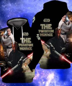 Star wars the phantom menace full over print zip hoodie