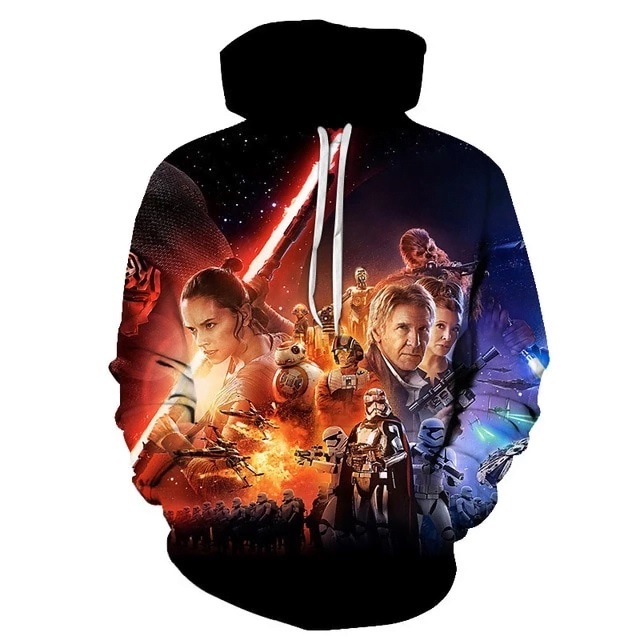 The star wars movie poster full printing hoodie 3