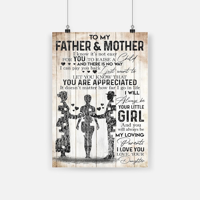 To my father and mother i know it's not easy for you to raise a child poster 2