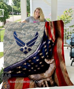 US air force all over printed quilt