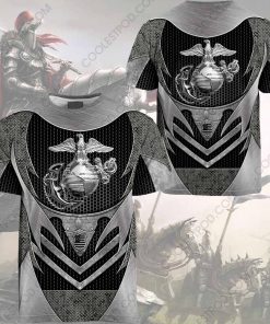 US marine armor all over printed tshirt
