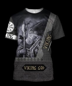 Viking God all over printed tshirt