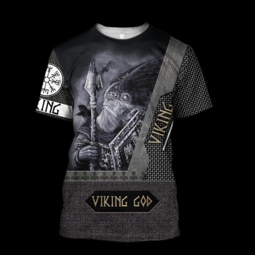Viking God all over printed tshirt
