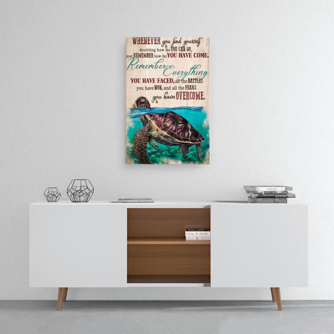 Whenever you find yourself sea turtle canvas 2
