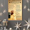 A labrador's house rules poster