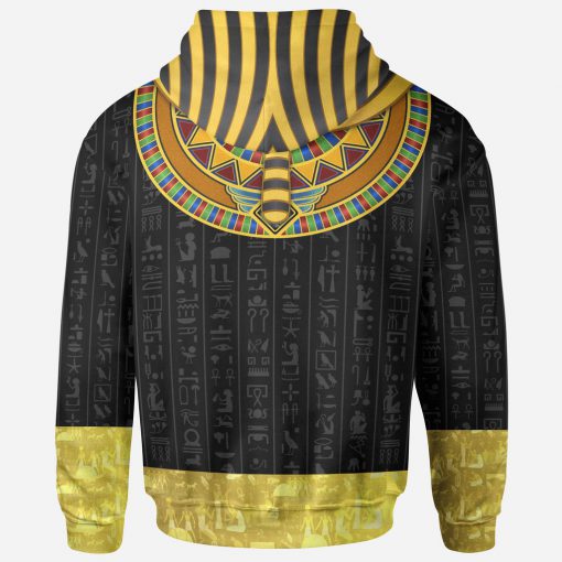 African pharaoh full printing hoodie - back 1